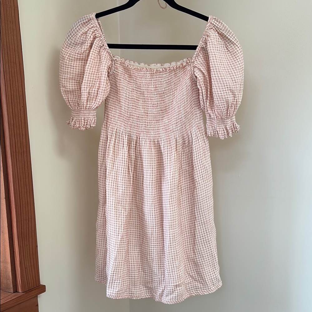 NothingFitsBut Gingham Puff Sleeve Dress